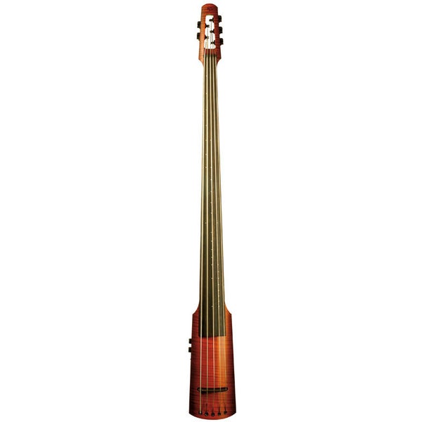 NS Design NXTa Electric Upright Bass 5-String Satin Sunburst 5-snarige elektrische contrabas met gigbag en statief