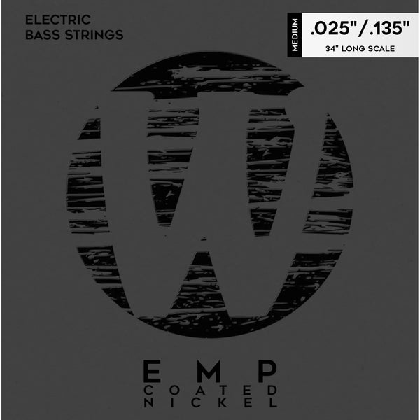 Warwick EMP Coated 38401 M 6 Nickel-Plated Steel 25-135 snarenset voor 6-snarige elektrische bas