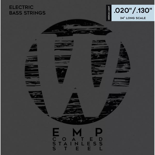 Warwick EMP Coated 38400 ML 6 Stainless Steel 20-130 snarenset voor 6-snarige elektrische bas