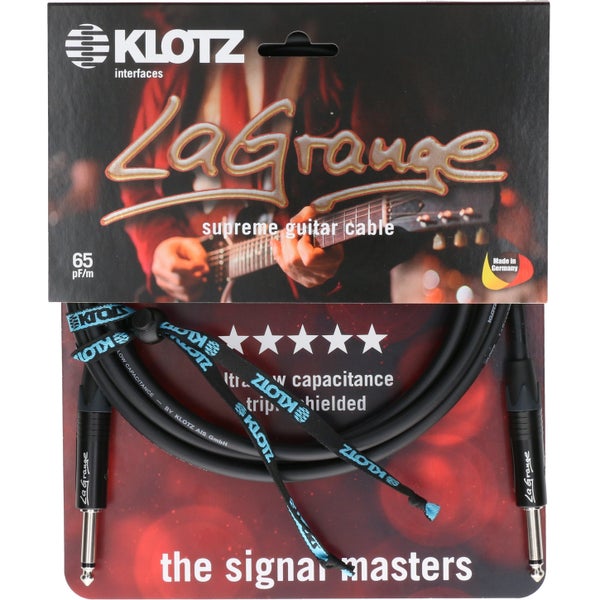 Klotz LA-PP0450 LaGrange gitaarkabel 4.5 meter recht - recht