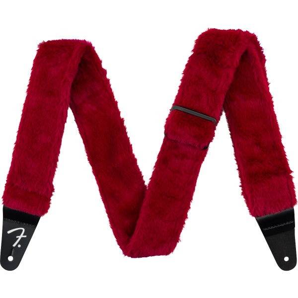 Fender Poodle Plush Strap Red gitaarband