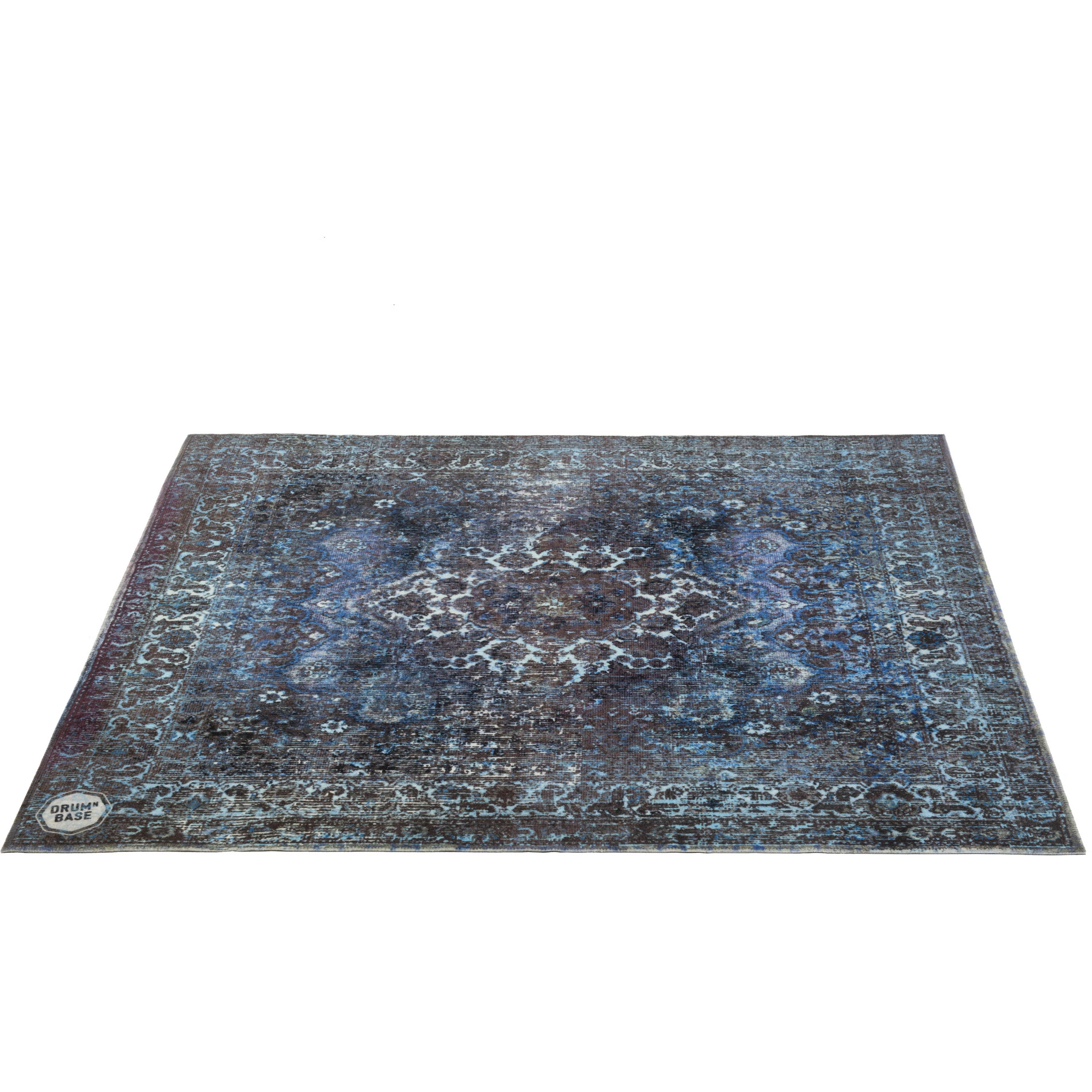DRUMnBASE VPCLB-BLU Vintage Persian Club Blue drummat 163 x 142 cm