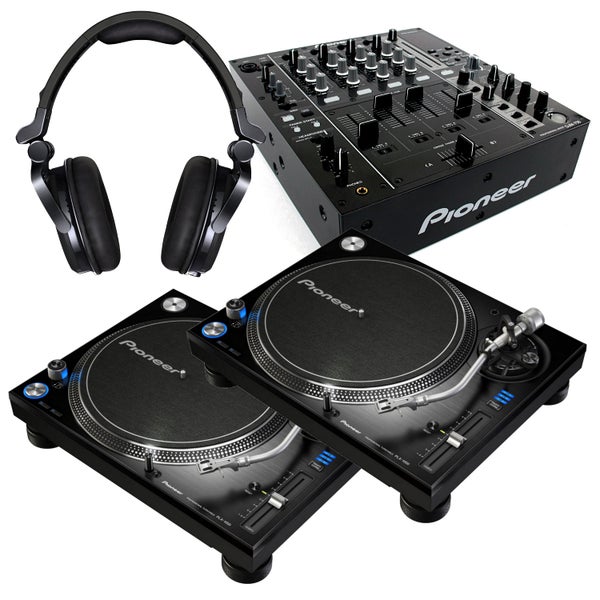 Pioneer DJ 2x PLX-1000 met DJM-750MK2 mixer en HDJ-X7 DJ-set