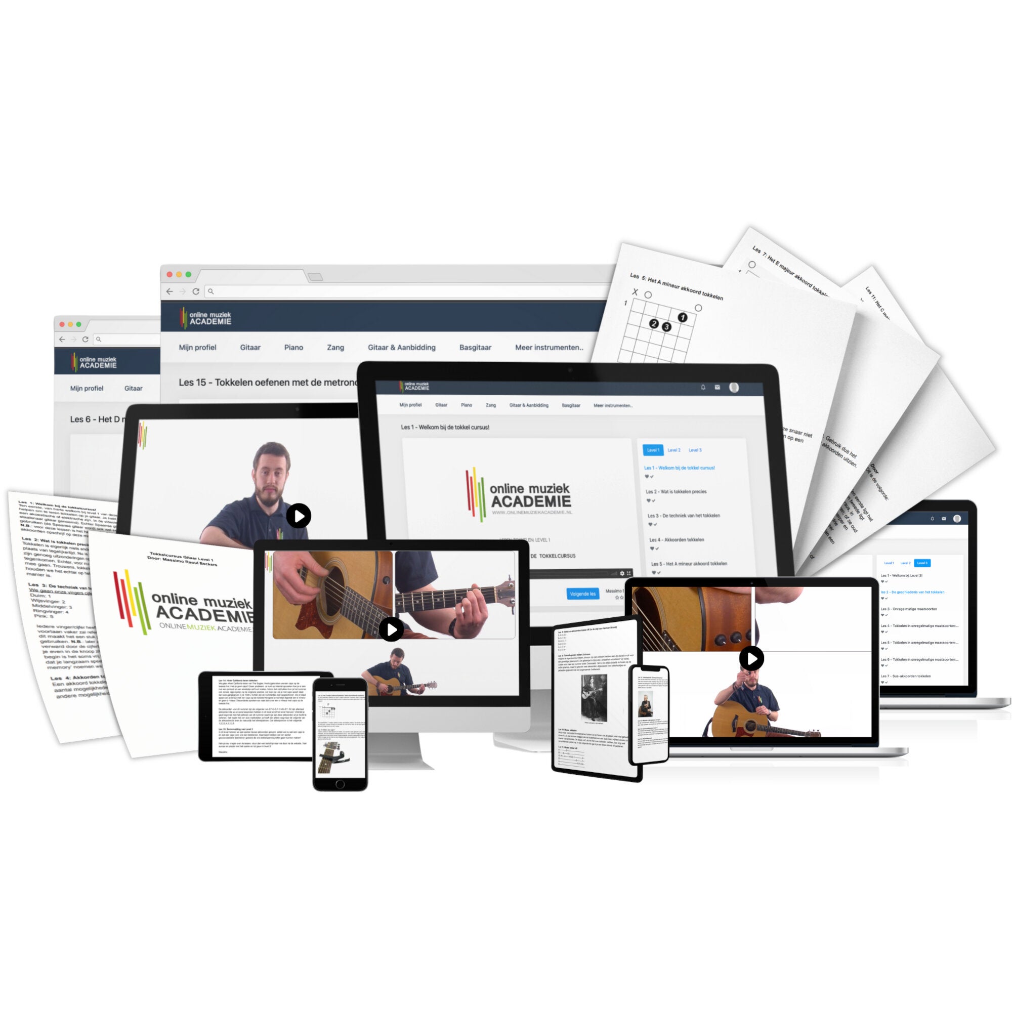 Online Muziek Academie Cursus Fingerpicking | Bax Music