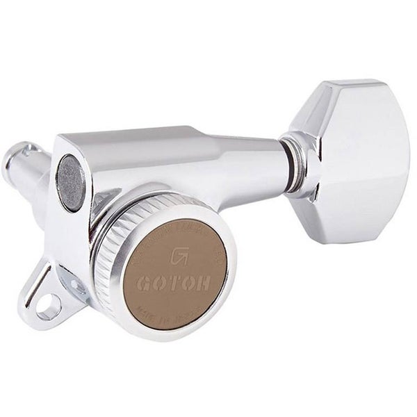 Gotoh SG381 07 MG-T Chrome locking stemmechanieken 3x3 (set van 6 stuks)