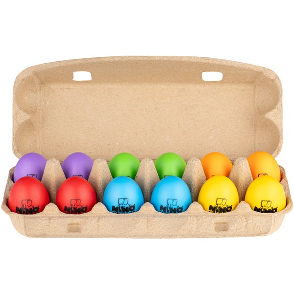 Nino Percussion NINOSET18 Egg Shaker Set 12-delige percussieset