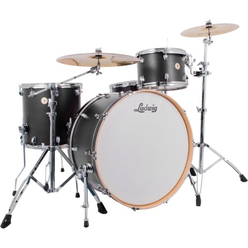 Ludwig LCO5024B Continental 22 4-Piece Shell Set (Black Satin)