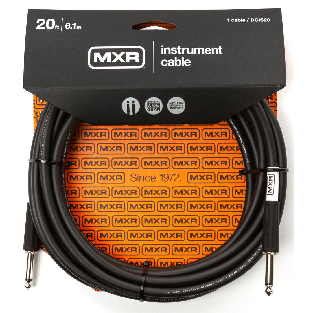 MXR DCIS20 Standard Straight Straight Jack Cable, 6m