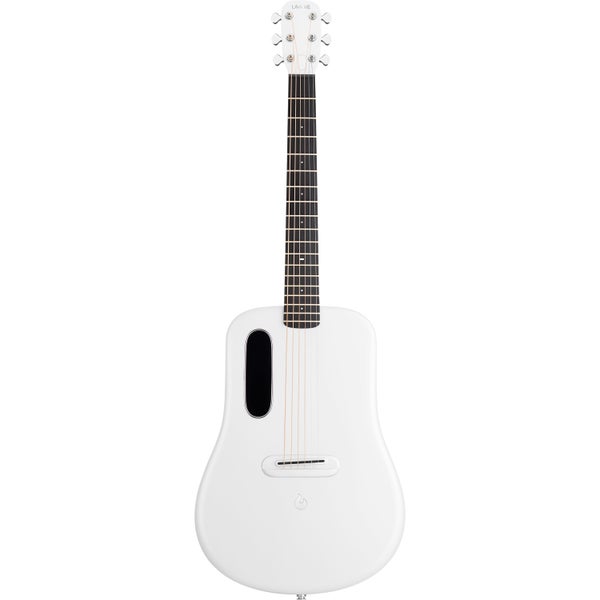 LAVA Music ME 4 Carbon 36" White elektrisch-akoestische smart westerngitaar met Space Bag