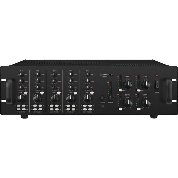 Monacor PA-4040 4-zone mono matrix mixing versterker