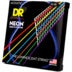 DR Strings NMCA-10 Hi-Def Neon multi-color 10-48 set snaren voor akoestische westerngitaar