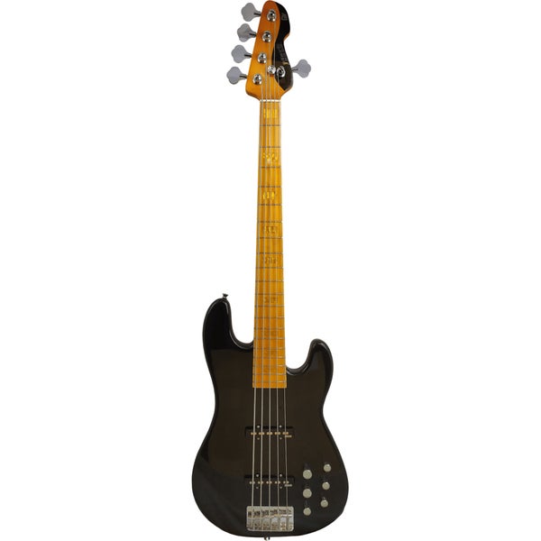 Markbass MB GV 5 Gloxy Val Black CR MP 5-snarige elektrische basgitaar met gigbag