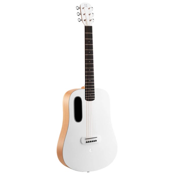 LAVA Music Blue Lava Original Frost White westerngitaar met gigbag