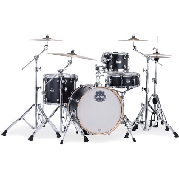 Mapex Mars Maple Bebop Matte Black 4d. shellset
