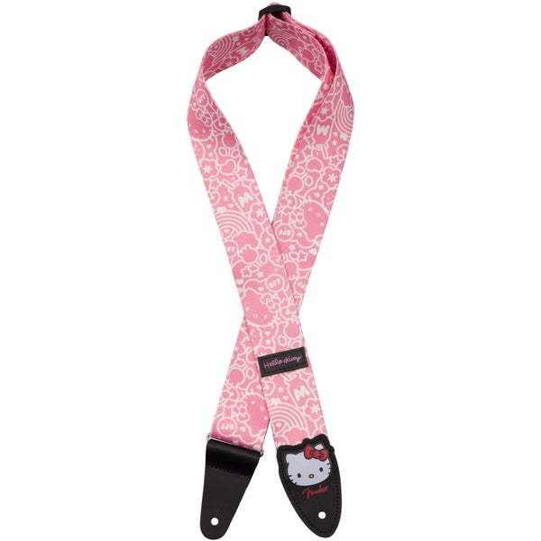 Fender x Hello Kitty Poly Strap roze gitaarband