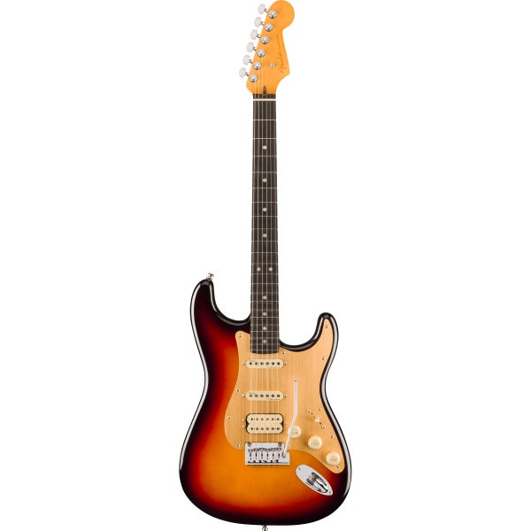 Fender American Ultra II Stratocaster HSS EB Ultraburst elektrische gitaar met koffer