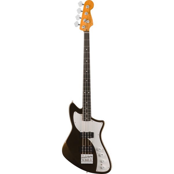 Fender American Ultra II Meteora Bass EB Texas Tea elektrische basgitaar met koffer