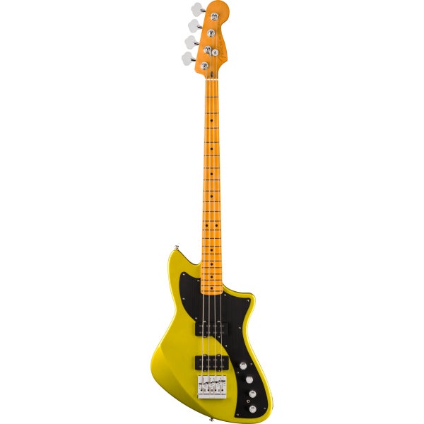 Fender American Ultra II Meteora Bass MN Solar Flare elektrische basgitaar met koffer
