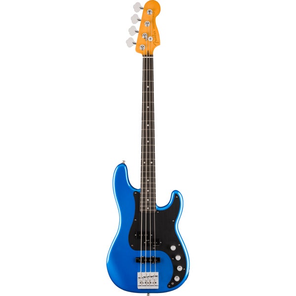 Fender American Ultra II Precision Bass EB Noble Blue elektrische basgitaar met koffer