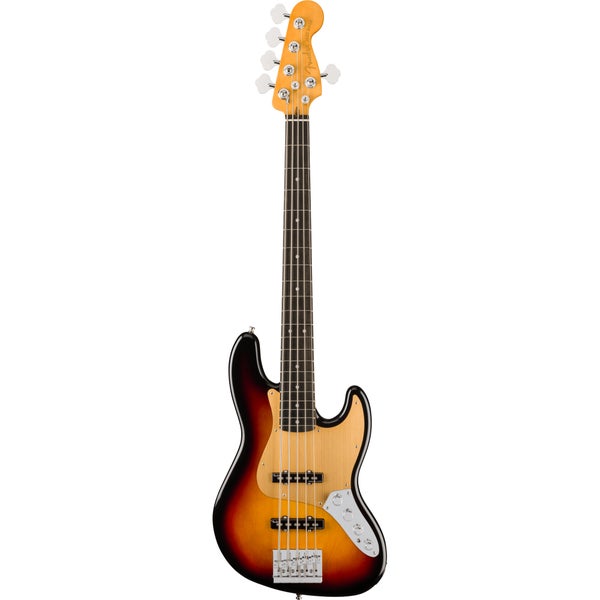 Fender American Ultra II Jazz Bass V EB Ultraburst 5-snarige elektrische basgitaar met koffer
