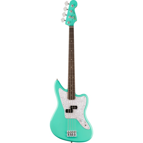 Fender Mark Hoppus Signature Jaguar Bass RW Seafoam Green elektrische basgitaar met gigbag