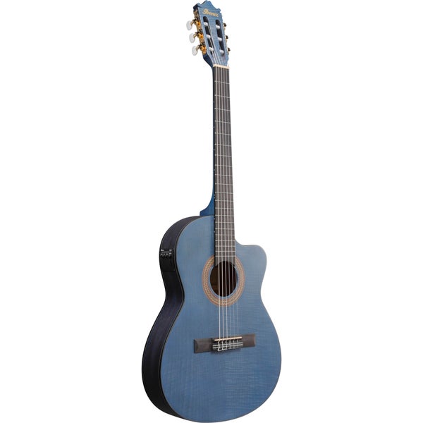 Ibanez GA5FMTCEOB Open Pore Blueberry elektrisch akoestische klassieke gitaar