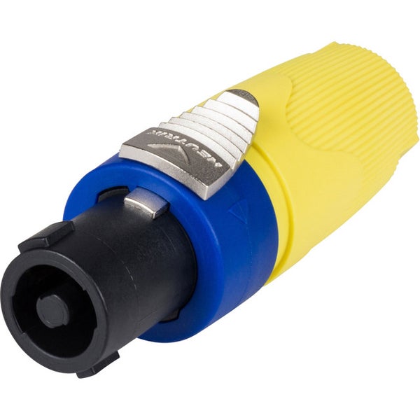 Neutrik NL4FX-4 speakON 4p female geel