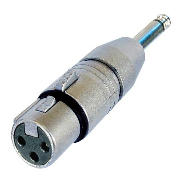 Neutrik NA2FP adapter XLR hona - Jack hane mono