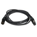 DAP FL84 DMX-kabel XLR 5-pins M-F met Neutrik connector 0.75 meter