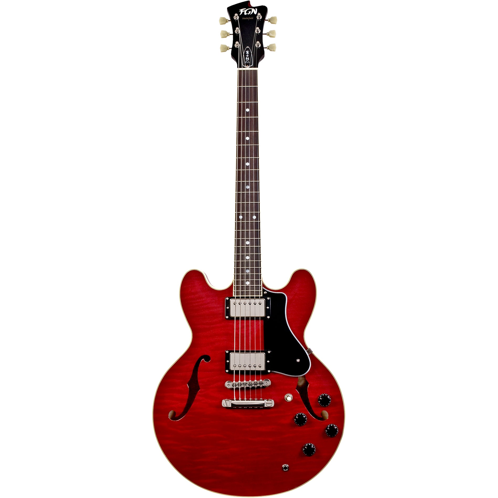 FGN Guitars Masterfield Semi Cherry elektrische gitaar