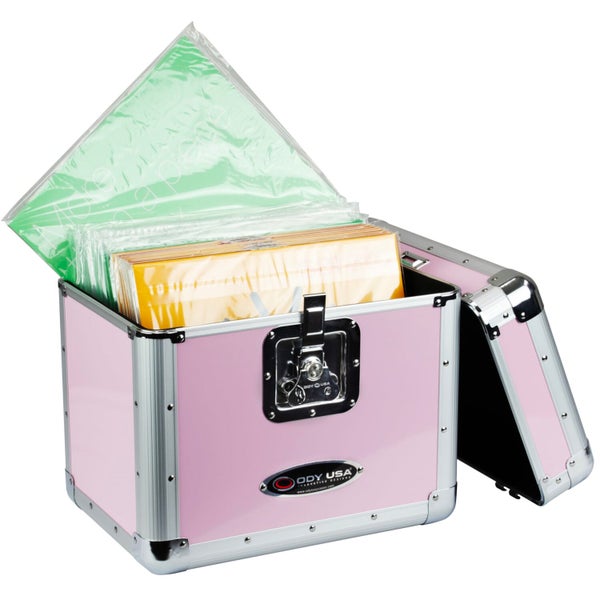 Odyssey KLP1PINK KROM record / utilility case voor 70 LP's