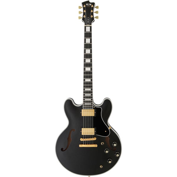 FGN Guitars Masterfield Semi Custom HH Black, met koffer