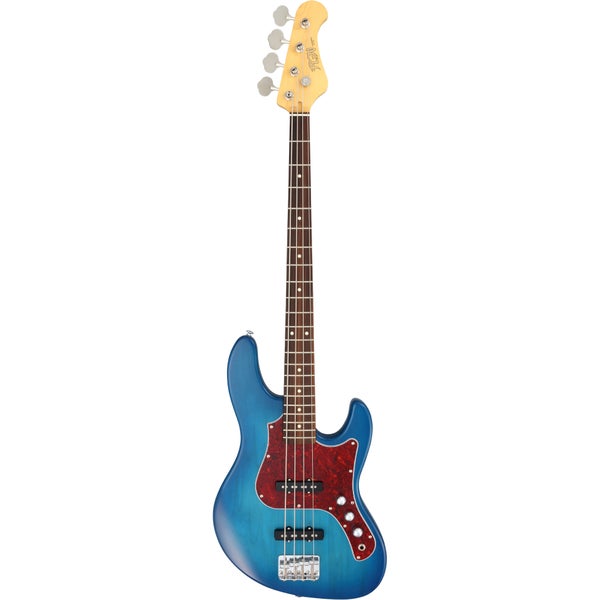 FGN Guitars Boundary MJ Transparent Blue Sunburst elektrische basgitaar