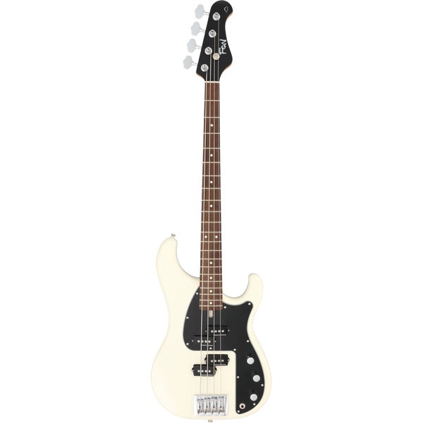 FGN Guitars J-Standard Mighty Power Vintage White elektrische basgitaar