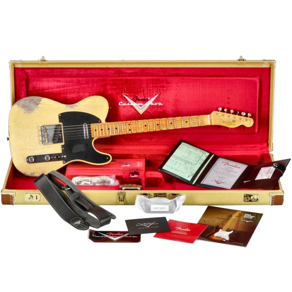Fender Custom Shop Limited Edition 1950 Double Esquire Heavy Relic Faded Aged Nocaster Blonde - R137578