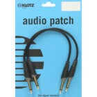 Klotz AU-JJ0030 2x Straight Mono Jack Patch Cables, 30cm