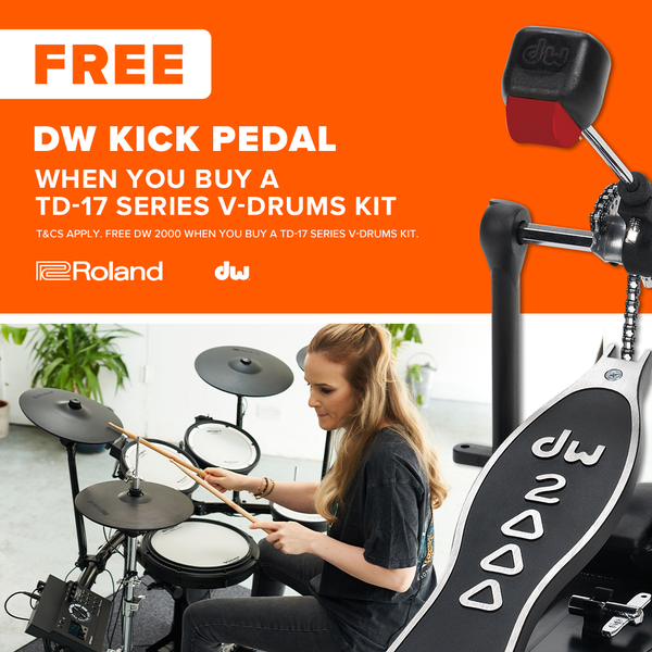 Roland TD-17KVX2 V-Drums kit met gratis DW 2000 pedaal