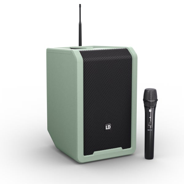 LD Systems ANNY 8 HHD B5 GN Adventure Green met handheld 584-608 MHz