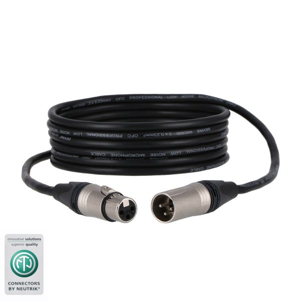 Devine XLR microfoon/signaalkabel met Neutrik-connectoren 3m (100x)