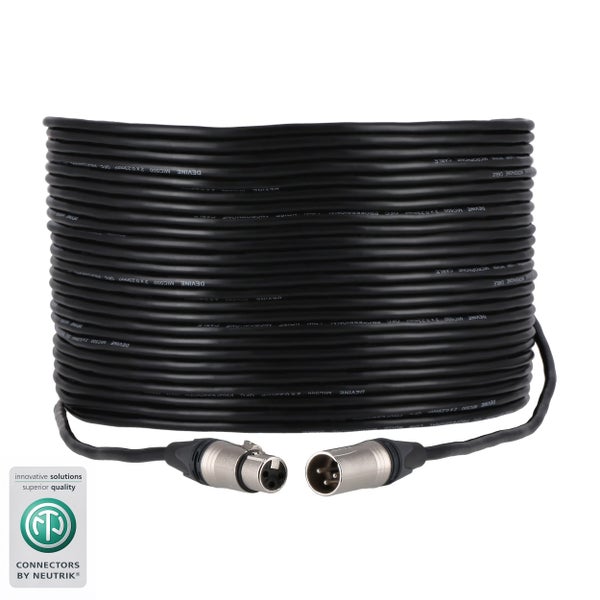 Devine XLR microfoon/signaalkabel Neutrik-connectoren 20m (100x)