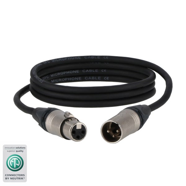 Devine XLR microfoon/signaalkabel Neutrik-connectoren 1.5m (50x)