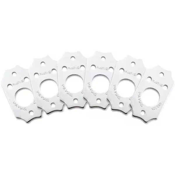 Graph Tech PRT-952-213-AL Ratio InvisoMatch Gibson-Style Mounting Plates 2 Screw Aluminum (set van 6)