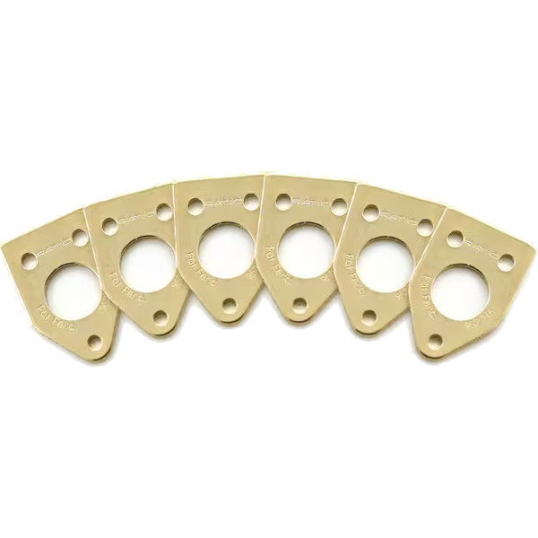 Graph Tech PRT-952-216-G0 Ratio InvisoMatch Mounting Plates 90 Degree Screw Hole Gold (set van 6)