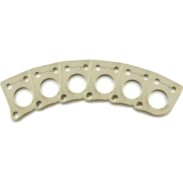 Graph Tech PRT-952-214-N0 Ratio InvisoMatch Mounting Plates 45 Degree Screw Hole Nickel (set van 6)