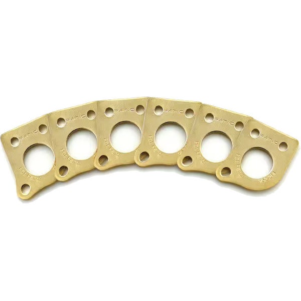 Graph Tech PRT-952-214-G0 Ratio InvisoMatch Mounting Plates 45 Degree Screw Hole Gold (set van 6)