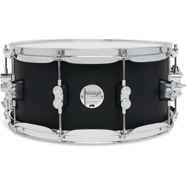 PDP Drums Concept Maple Satin Black 14 x 6.5 inch snaredrum