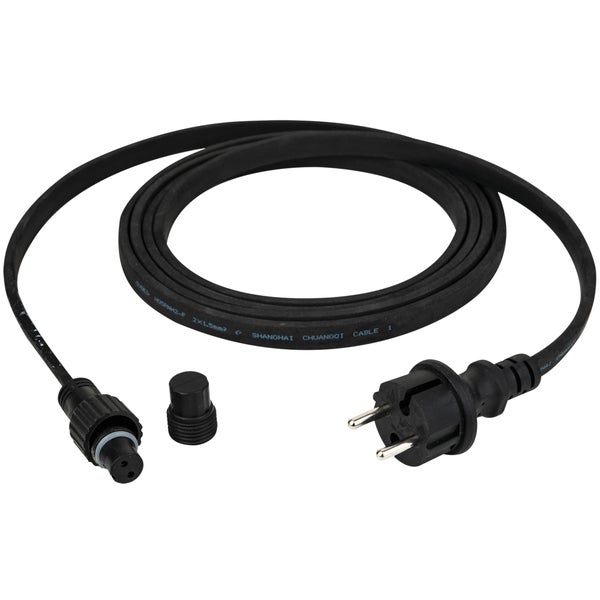 Showgear voedingskabel voor Festoon Light E27, zwart