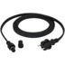 Showgear voedingskabel voor Festoon Light E27, zwart