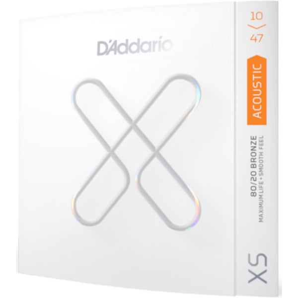 D'Addario XSABR1047-3P XS 80/20 Bronze Coated 10-47 snaren voor westerngitaar (3 sets)