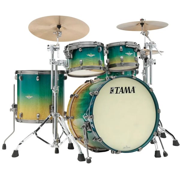 Tama ME42TZBS-VMMF Starclassic Maple Marine Shoreline 4d. shellset zwart vernikkelde hardware